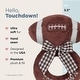 preview thumbnail 2 of 4, Bearington Baby Touchdown 5.5" Plush Football Ring Rattle
