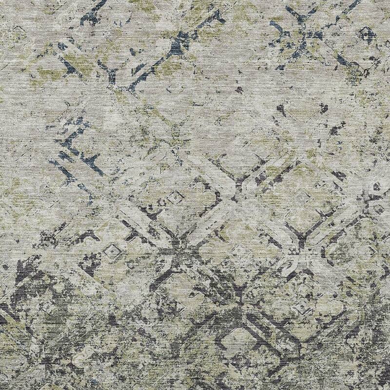 HomeRoots Geometric Transitional Rectangle Outdoor Rug