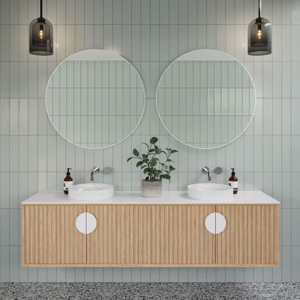 Glass Warehouse SF-R-32 Leia 32" Diameter Contemporary Circular Framed