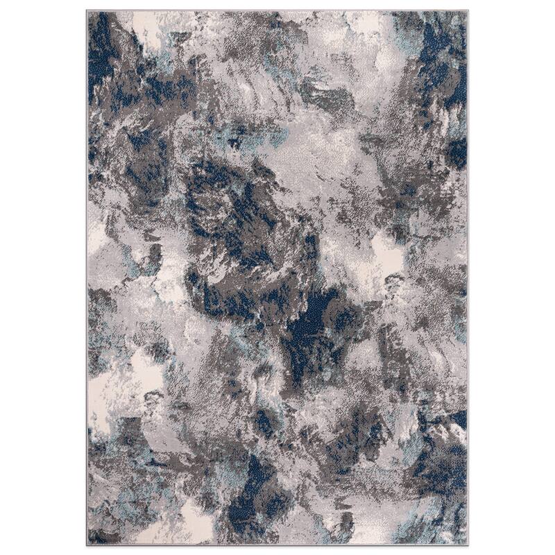World Rug Gallery Rio Modern Abstract Area Rug