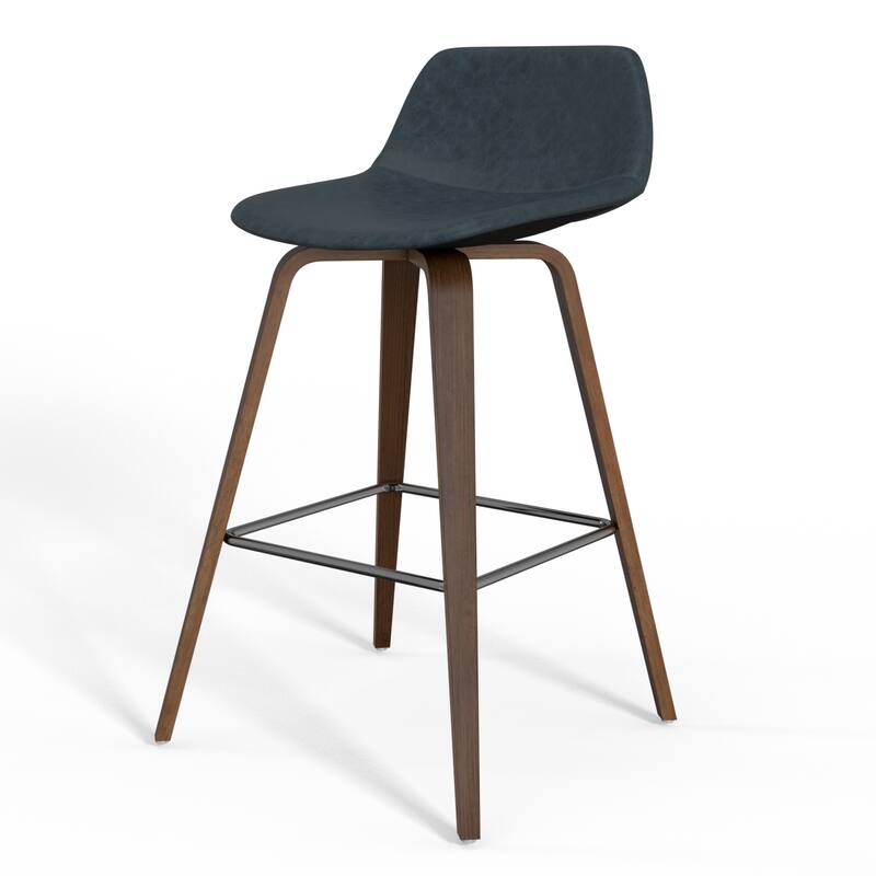 WYNDENHALL Cacey Mid Century Modern Bentwood Counter Height Stool (Set of 2) - 20.7'' x 21.1'' x 36.6