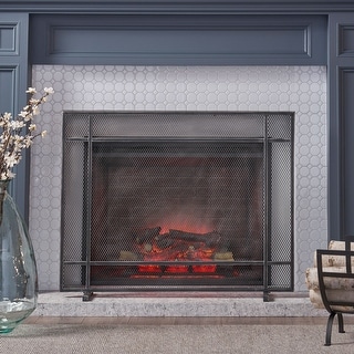 Cartwright Modern Iron Fireplace Screen by Christopher
