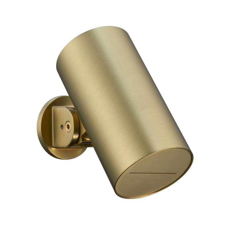 Wall-mounted adjustable showerhead - Round-waterfall - Brushed Gold