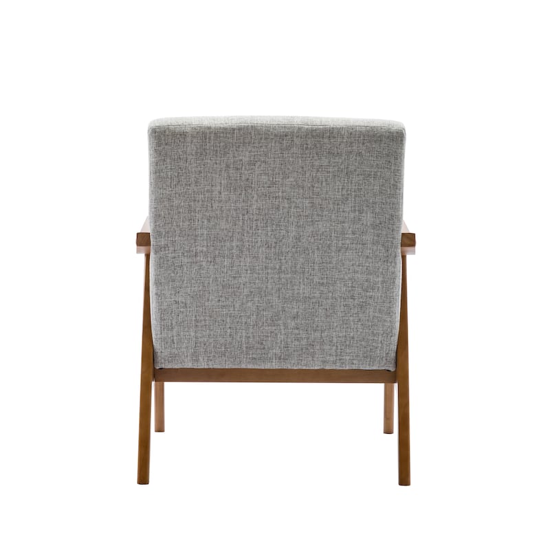 Carson Carrington Ingerod Tufted Fabric Accent Chair with Rubberwood Legs