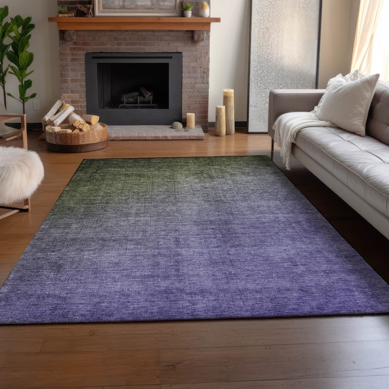 Premium Washable Super Soft Ombre Solid Mayfield Rug