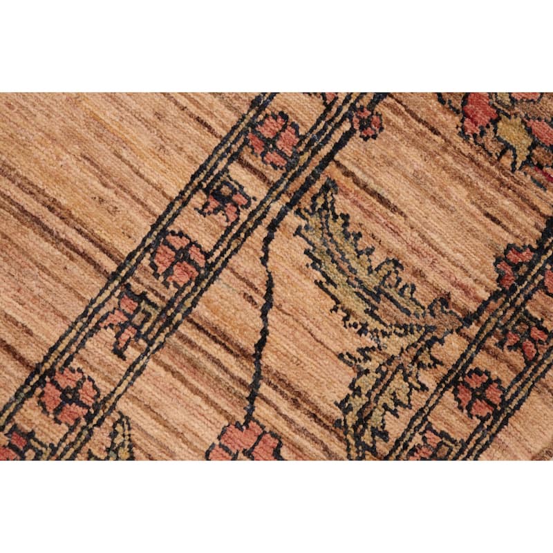 Rustic Ombre Zemeen Gabbeh Hand Knotted Wool Area Rug