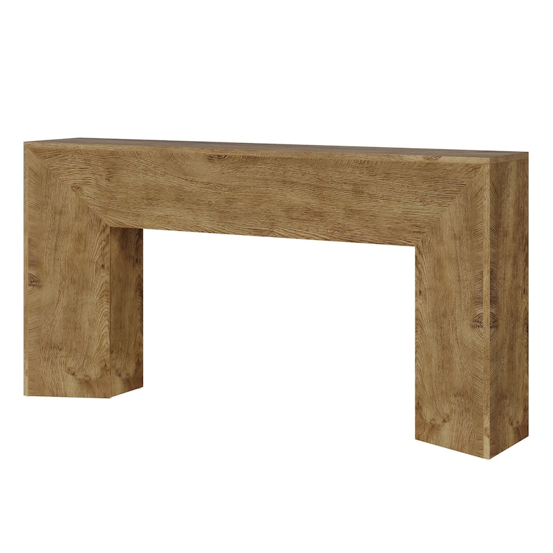 63 Inches Black Console Sofa Table for Living Room Hallway - 63" W x 11.8" D x 32.3" H