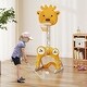 preview thumbnail 2 of 7, Yellow HDPE Kids Basketball Hoop with Adjustable Rim, Soccer and Golf Set - 21.5" L x 20.5" W x 44.5"-59" H