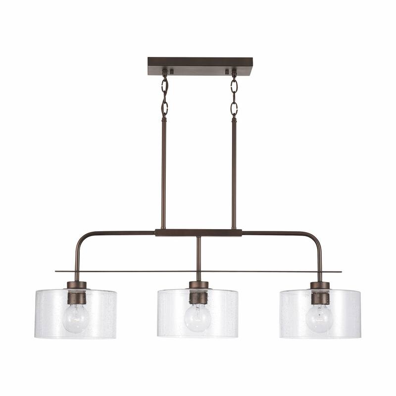 Jake 3-light Linear Island Fixture/ Chandelier