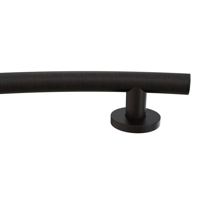 Keeney Wave Designer Grab Bar 1.25 Dia x 16 in., Oil Rubbed Bronze