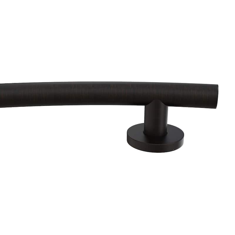 Keeney Wave Designer Grab Bar 1.25 Dia x 24 in., Oil Rubbed Bronze