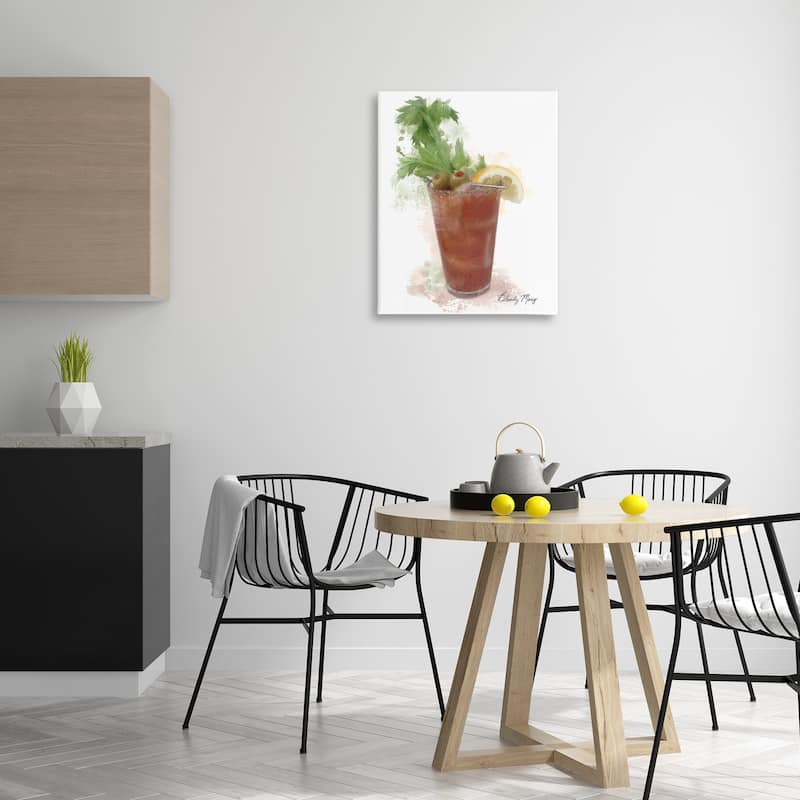 Stupell Modern Bloody Mary Canvas Wall Art Design By Matthew Piotrowicz