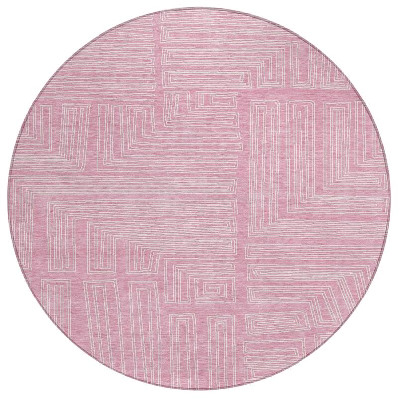 Machine Washable Indoor/ Outdoor Contemporary Stack Chantille Rug