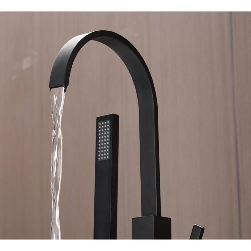 Single Handle Floor Mounted Freestanding Bath Tub Faucet