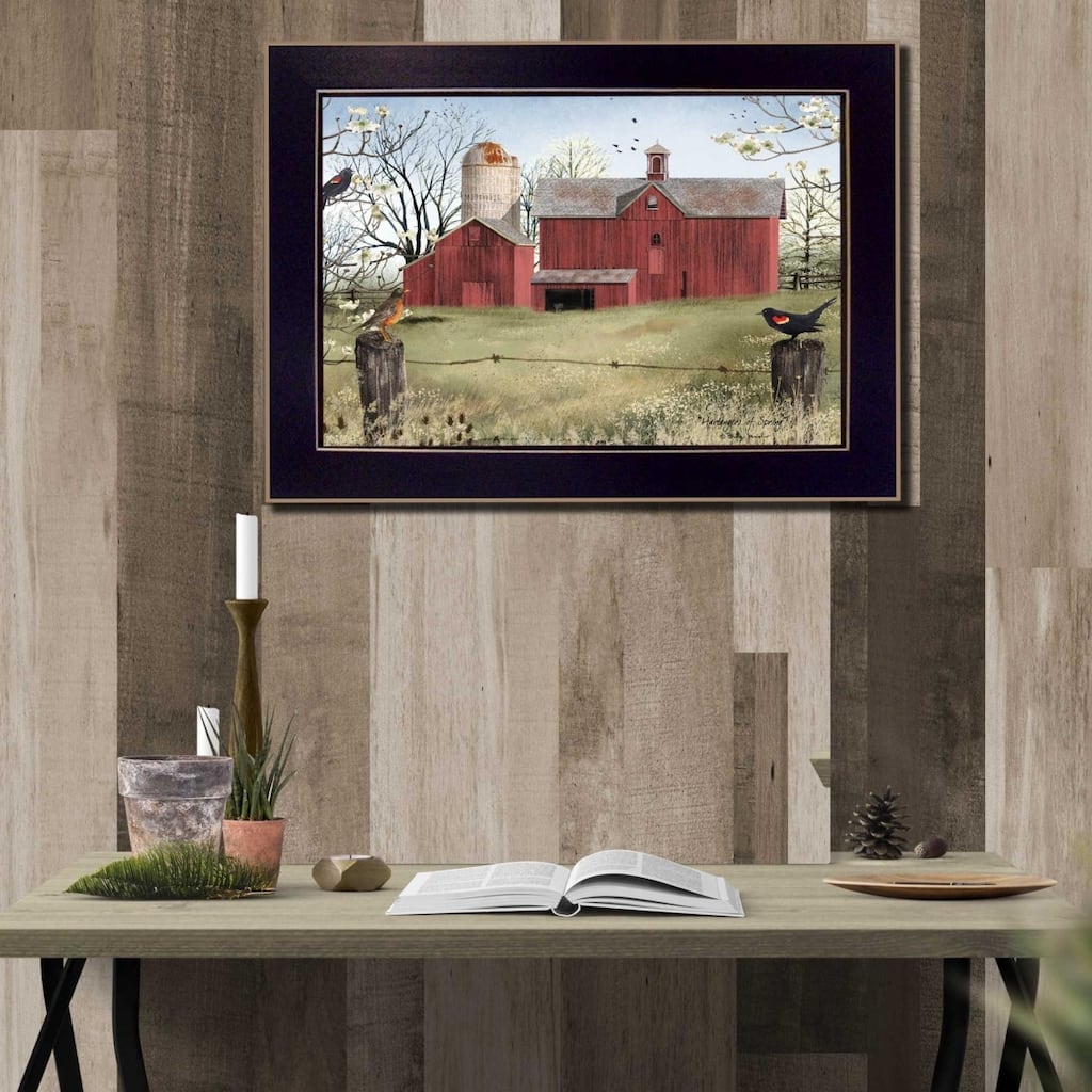 TrendyDecor4U Contemporary "Harbingers of Spring" Framed Print Wall Art by Billy Jacobs