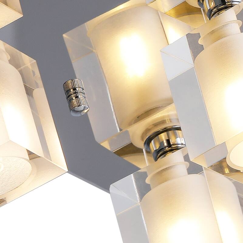 Maxax 5-Light Crystal Flush Mount - N/A