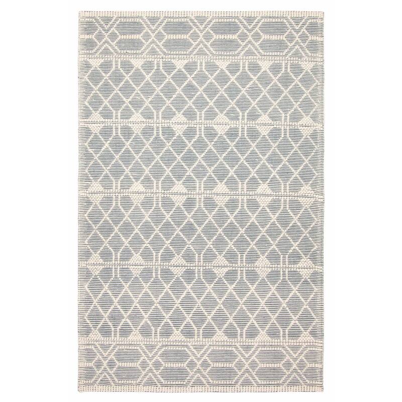 ECARPETGALLERY Braid weave Sienna Teal Wool Rug - 5'1 x 8'0 - Teal - 5'1 x 8'0