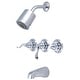 preview thumbnail 1 of 2, Kingston Brass NuWave French Tub and Shower Trim Package with 1.8 GPM