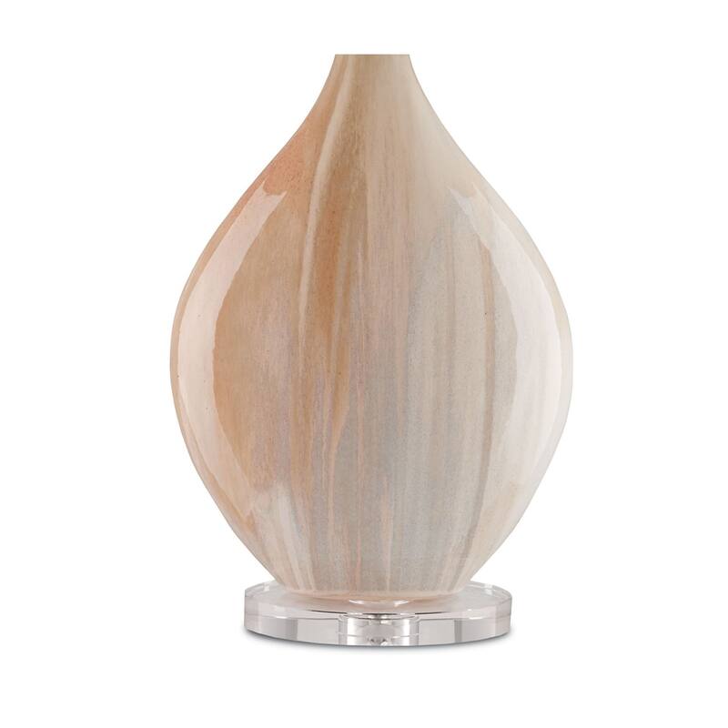 Currey & Company Opal Blush Table Lamp - 31.75"h x 11.5"dia
