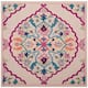 SAFAVIEH Handmade Bellagio Junie Medallion Wool Rug - 5' x 5' Square - Light Pink