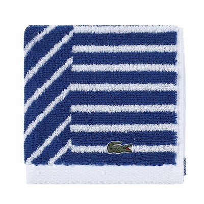 Lacoste Guethary Stripe Cotton Wash Cloth