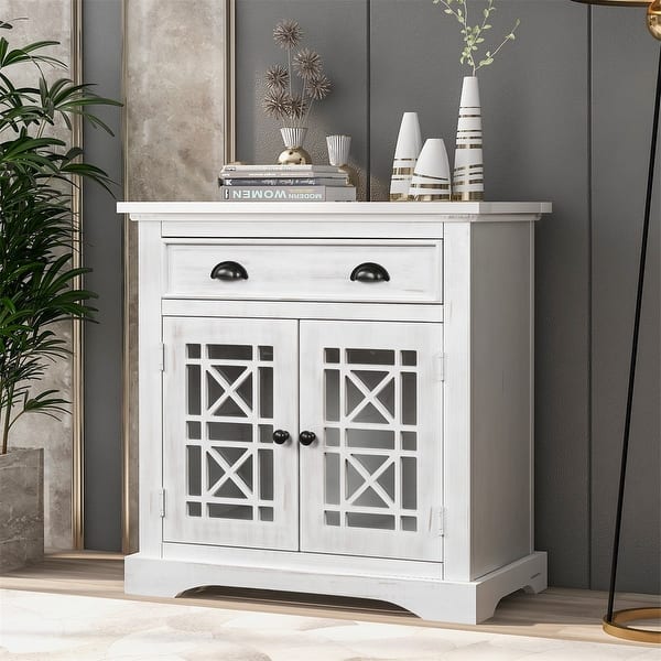 slide 1 of 26, Harper & Bright Designs Retro Storage Cabinet Chest with 1 Drawer
