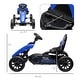 preview thumbnail 4 of 5, Blue Kids Pedal Go Kart, Adjustable Seat, Shock-Absorbing Wheels, Ages 3-8