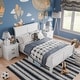 preview thumbnail 1 of 18, Furniture of America Devi Traditional Kids Solid Wood 3-Piece Bed and 2 Nightstand Bedroom Set White