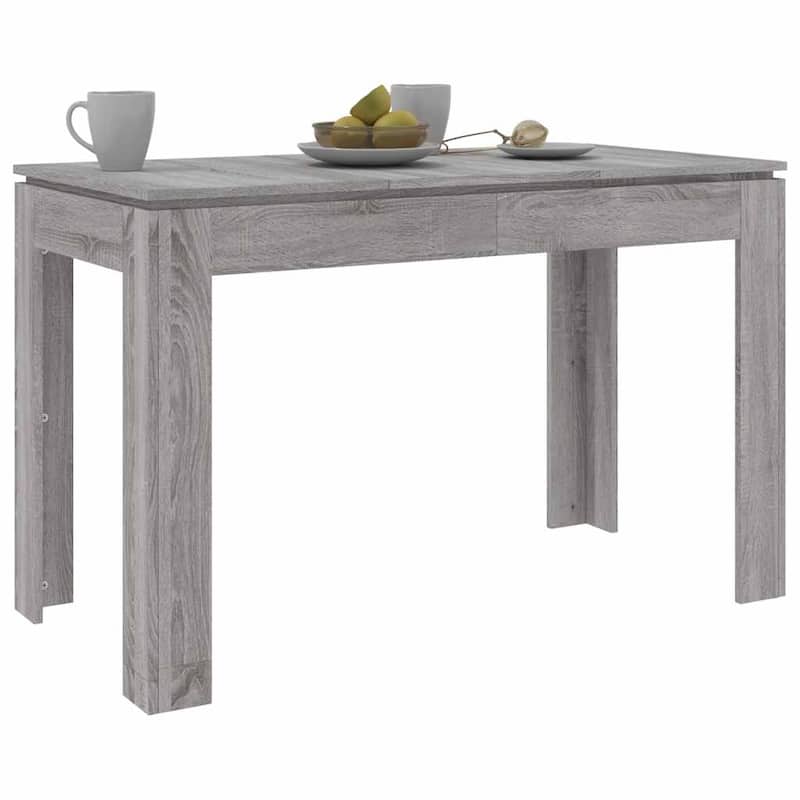 vidaXL Dining Table Grey Sonoma Engineered wood Medium Dining Table - 23.6 x 47.2 x 29.9 in