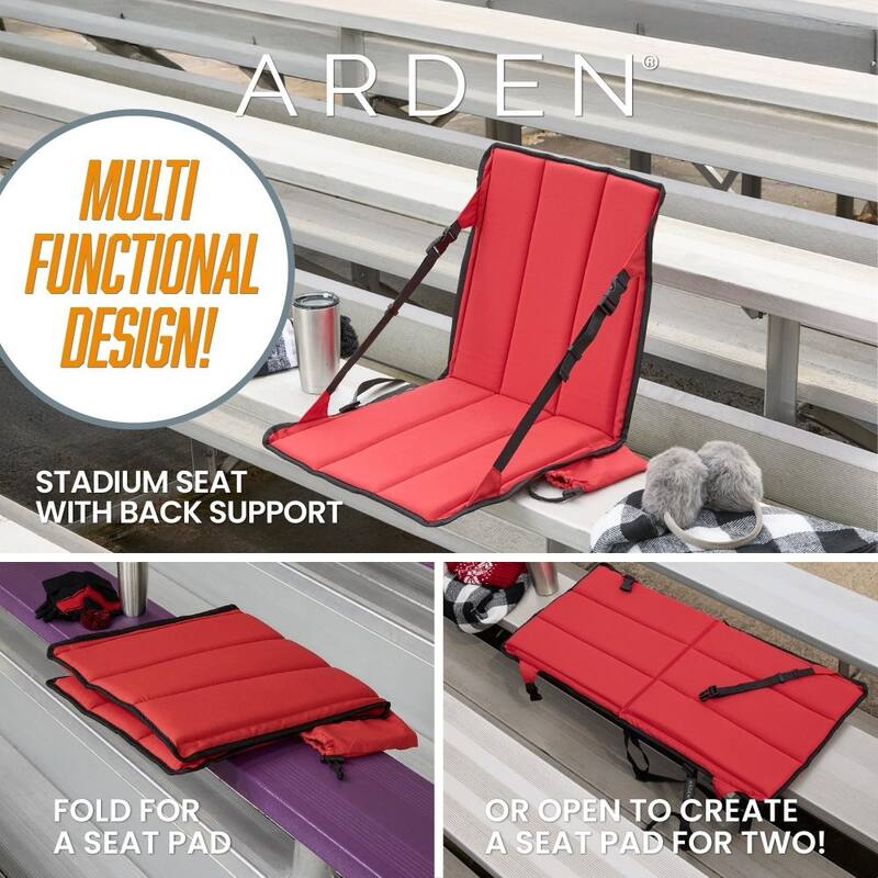 ARDEN Heated Stadium Seat, Foldable, Lightweight With Carrying Strap