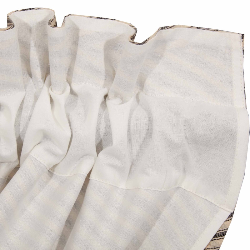 Sawyer Mill Ticking Stripe Balloon Valance - Balloon Valance 60x15 - Balloon Valance 60x15