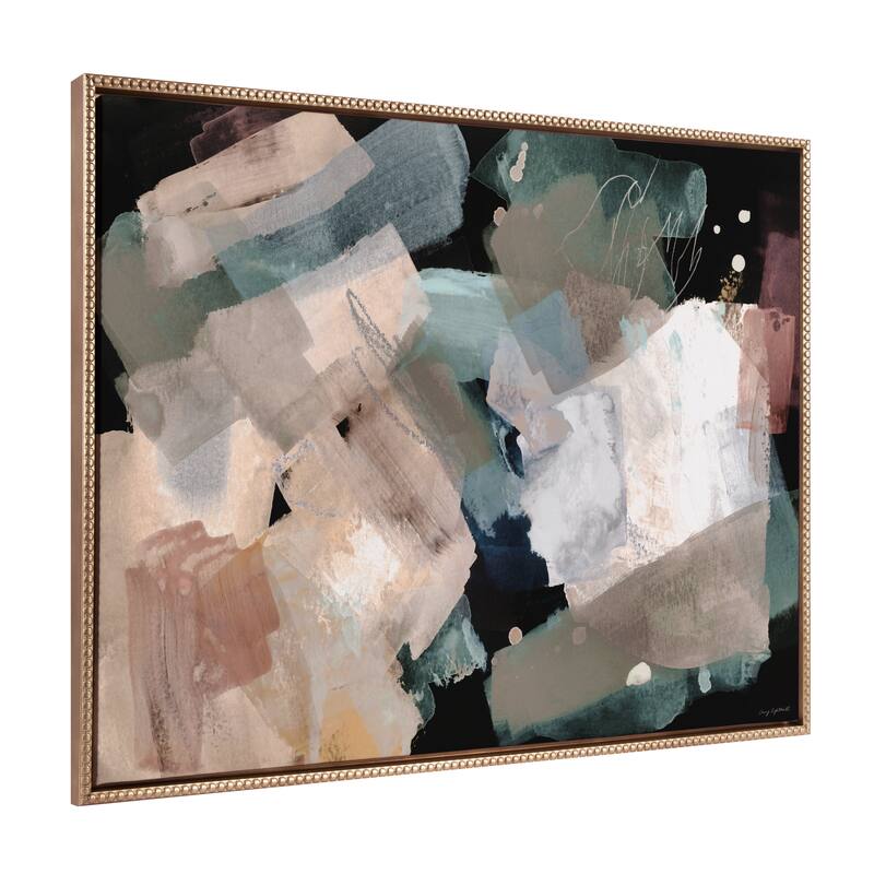 Sylvie Beaded Nebula Abstract Framed Canvas by Amy Lighthall - 31.5x41.5
