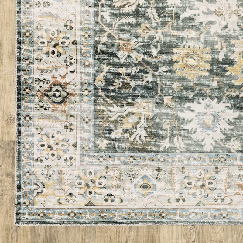 Vista Home Clarissa Washable Vintage Oriental Indoor Area Rug