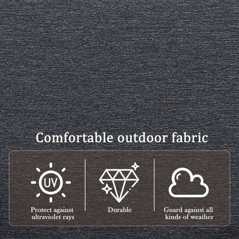 Set of 2 Outdoor Teak Wood Armchairs with Cushions, Patio Club Chairs