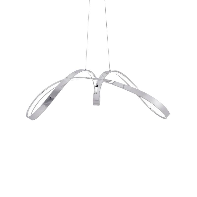 Lisbon Dimmable Integrated LED Chrome Chandelier - N/A