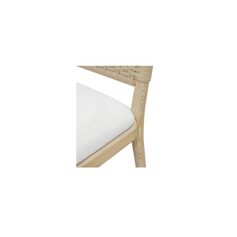 Isen Frame Isen Dining Chair, Arched Back, Solid Oak Frame, Paper Cord Back ...