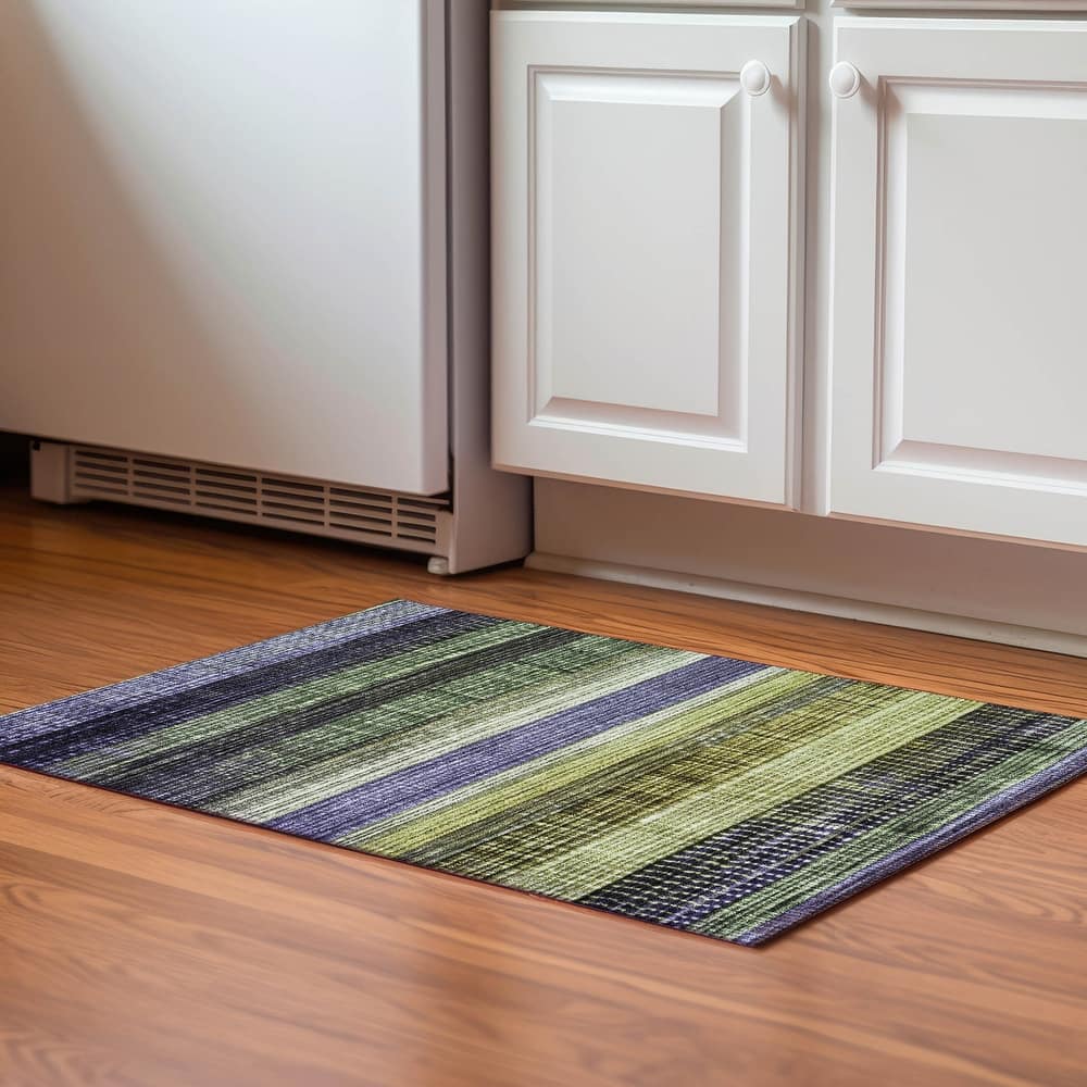 Premium Washable Super Soft Ombre Stripe Mayfield Rug