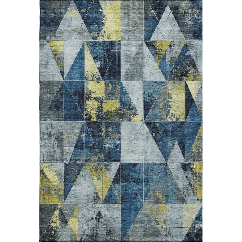 Premium Washable Super Soft Contemporary Mosaic Mayfield Rug