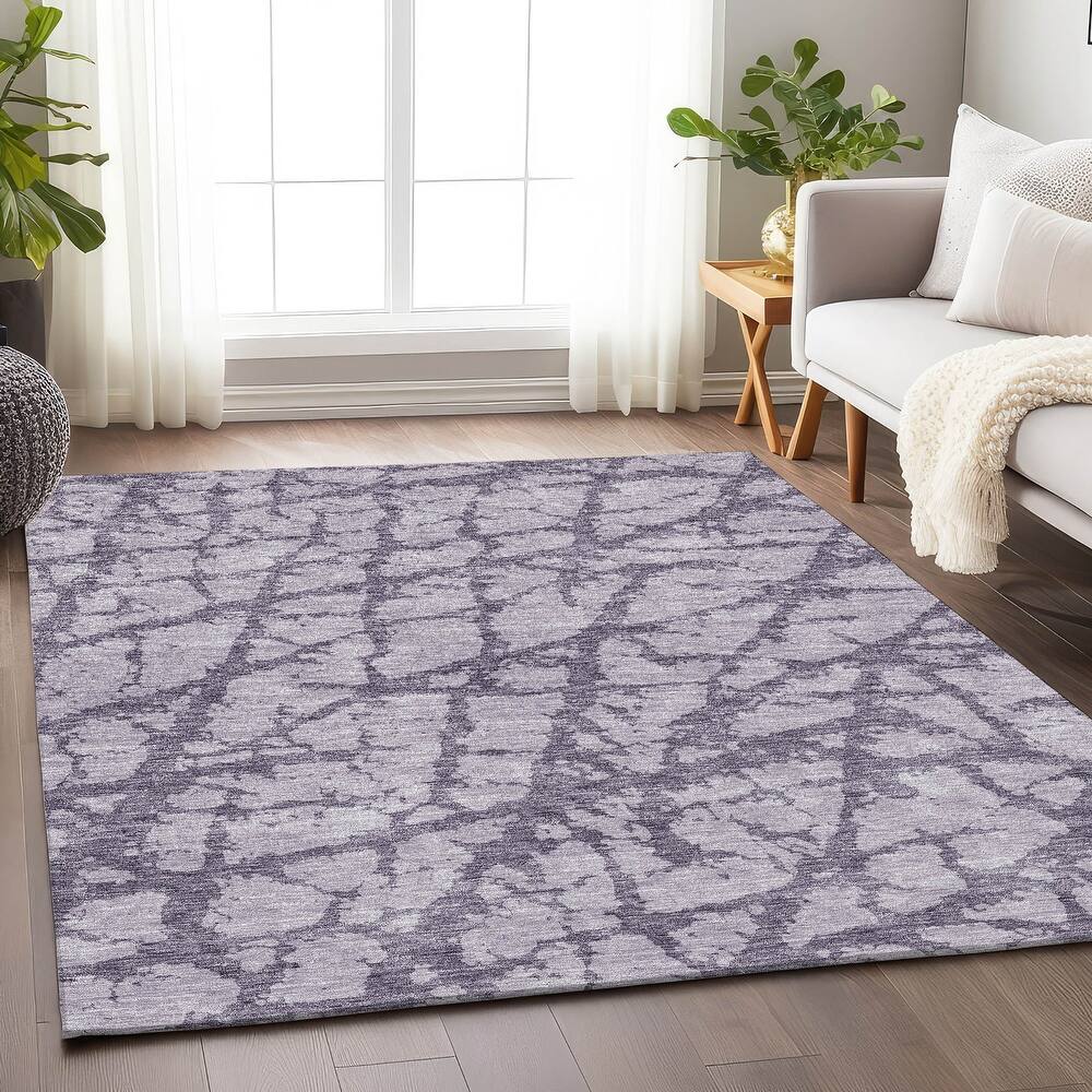 Premium Washable Super Soft Modern Crackle Mayfield Rug
