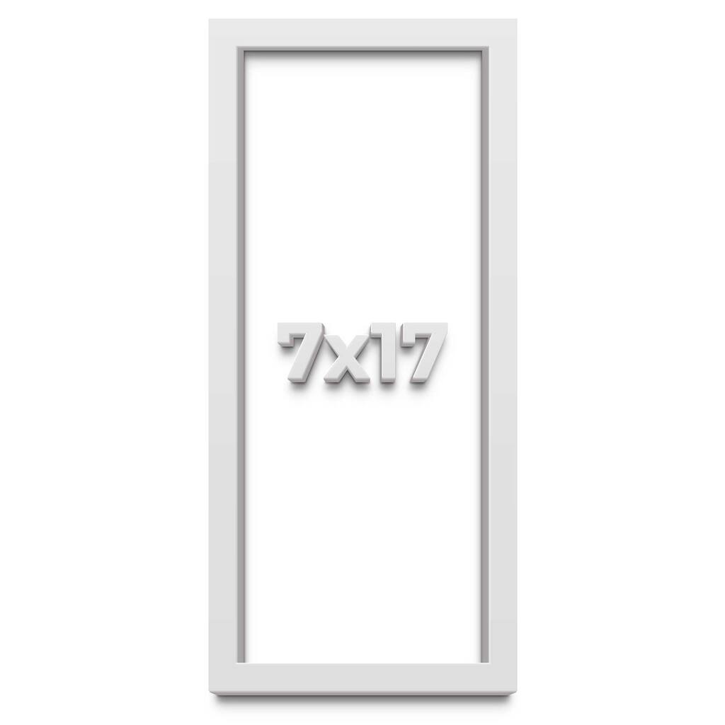7x17 Shadow Box Frame White 1 Real Wood
