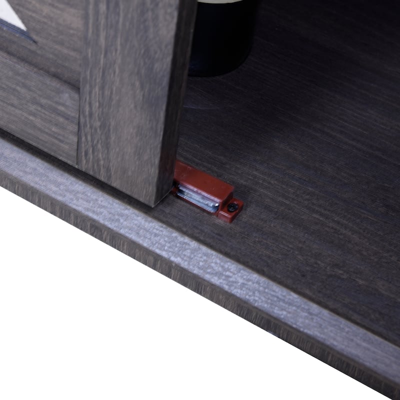 Elegant sideboard with 2 acrylic mirrored doors Sideboard and Buffet