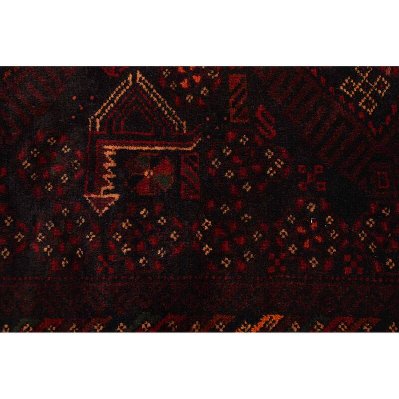 ECARPETGALLERY Hand-knotted Teimani Black, Dark Brown Wool Rug - 3'8 x 6'7