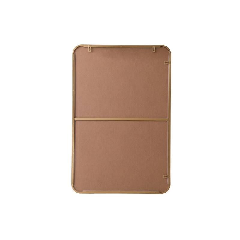 Ezra Soft Corner Metal Rectangular Mirror