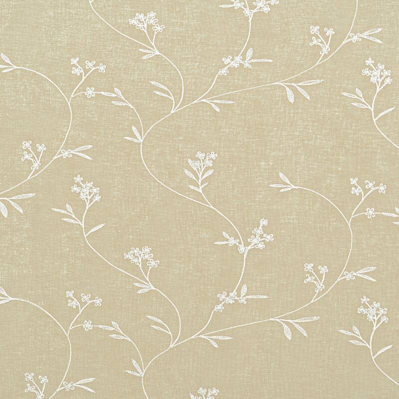 No. 918 Bridget Embroidered Leaf Rod Pocket Window Tie-up Shade