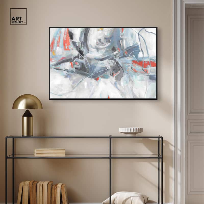 Grey Touches Canvas by Art Remedy