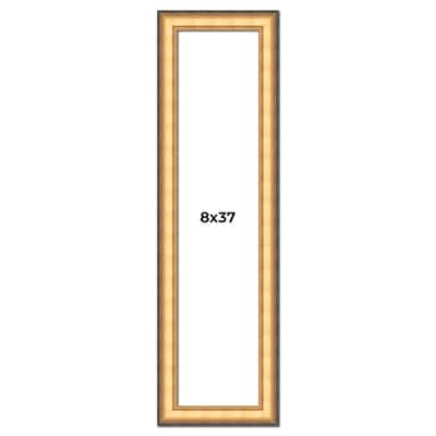8x37 Frame Gold Plein Aire Solid Wood Picture Frame Width 2 Inches |
