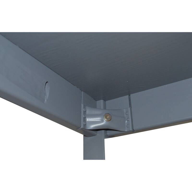 HomeRoots 60" Gray Solid Wood Dining Table - 60.00 in. x 30.00 in. x 27.00 in.