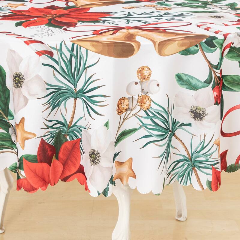 Ray Star Happy Christmas tablecloth 60in
