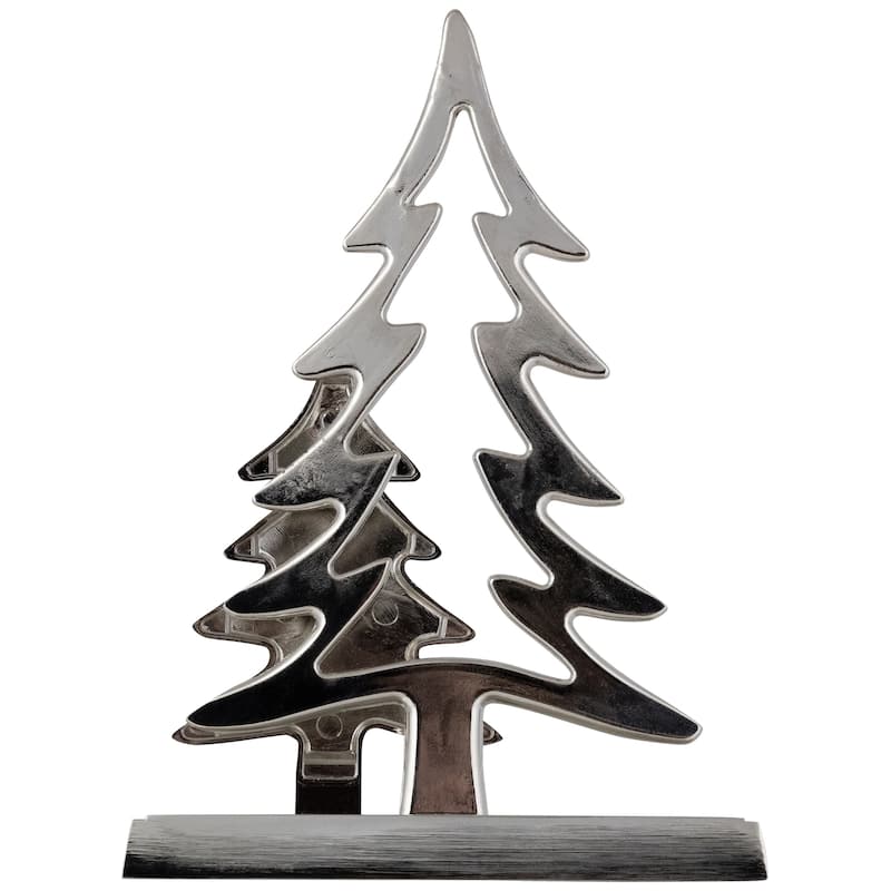 Double Pine Tree Christmas Stocking Holder - 7"