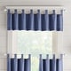 preview thumbnail 2 of 10, Tucker Solid Button Window Kitchen Curtain Valance 15"x60" - Blue